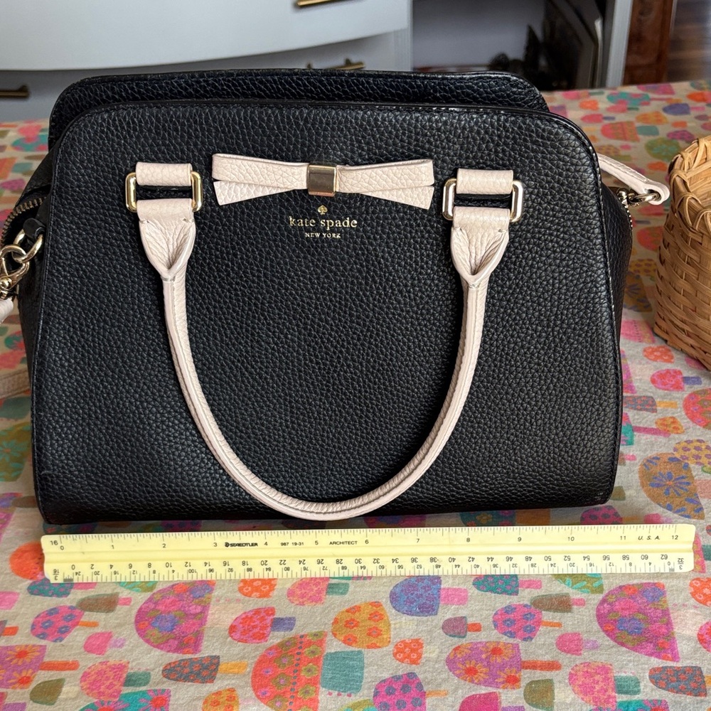 Kate Spade Black and White Satchel - Picture 9 of 11